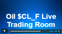 Oil $CL_F Live Trading Room Setup from 8/10