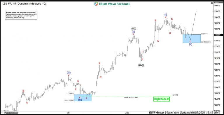 Soybeans ( $ZS_F ) Bullish Sequences Calling The Rally Blue Box