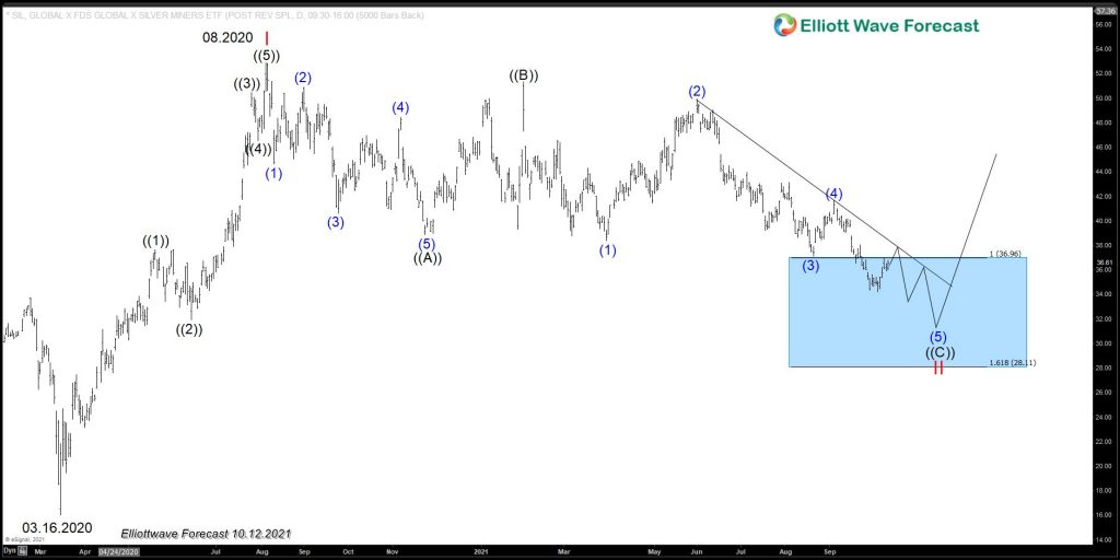 SIL Elliott Wave Daily chart