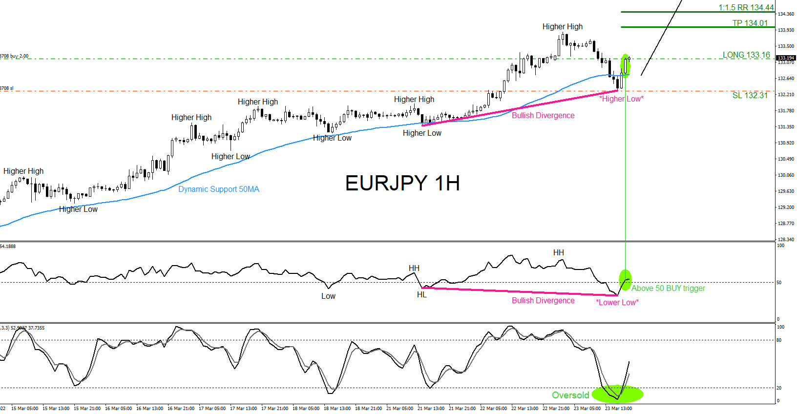 EURJPY : Trading with the Trend
