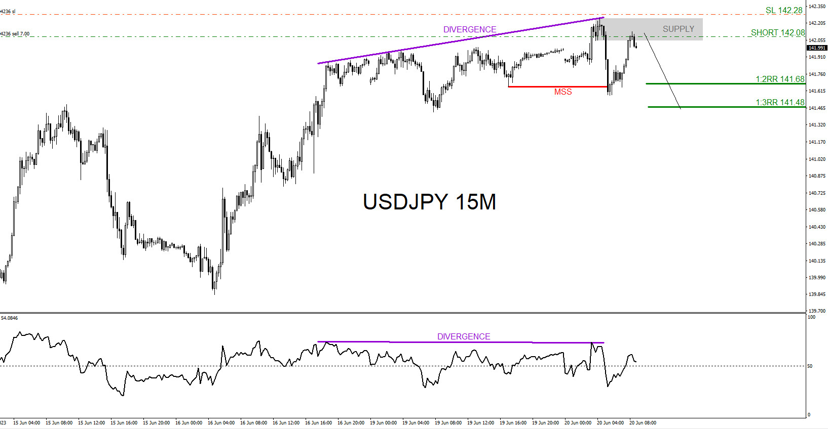 USDJPY : Catching the Move Lower