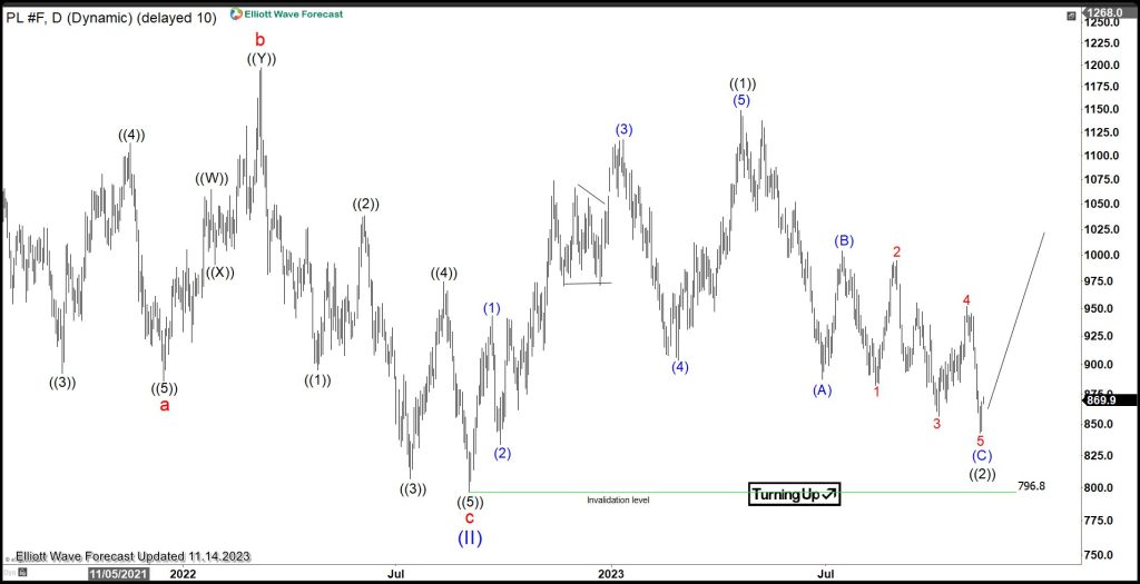 Platinum (PL) Ended Correction and Turning Higher