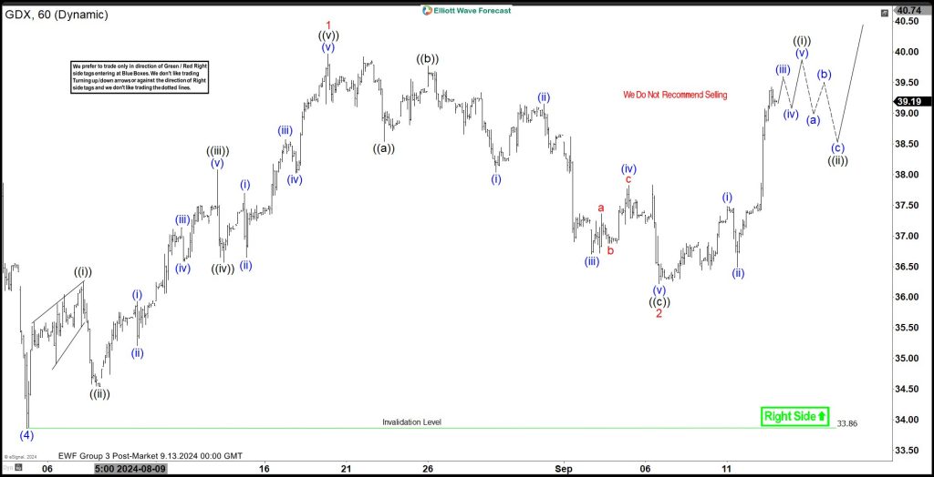 Elliott Wave View on Gold Miners ETF (GDX) Expects Continuation of Bullish Trend