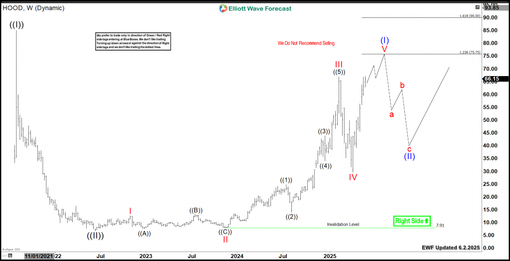 Robinhood Elliott Wave Technical Analysis HOOD Bullish 5 Waves