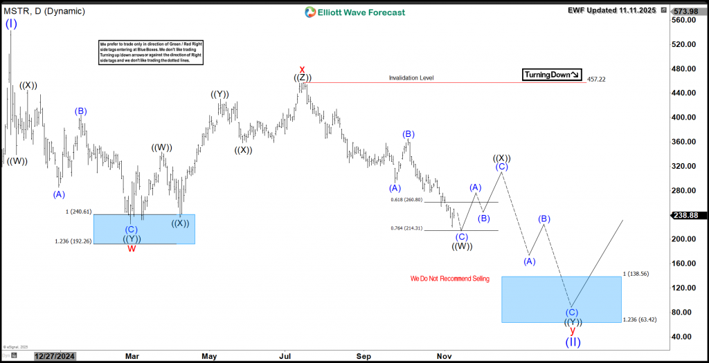 MSTR Daily Chart 11.11.2025