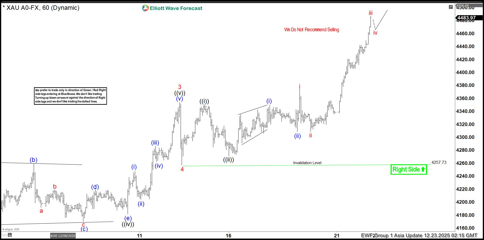 Gold Wave 5 Extends Higher After Wave 4 Pullback