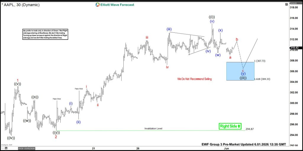 Apple (AAPL) Elliott Wave: Perfect Reaction From The Blue Box